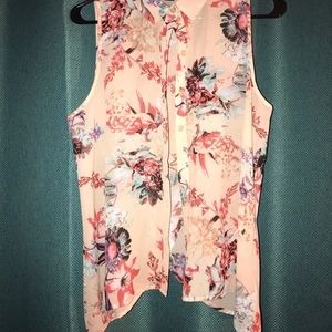 Floral back peek blouse🍁